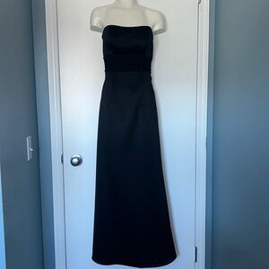 Ginnis Fashion Black Sweetheart Neckline Full Length Strapless Formal Dress